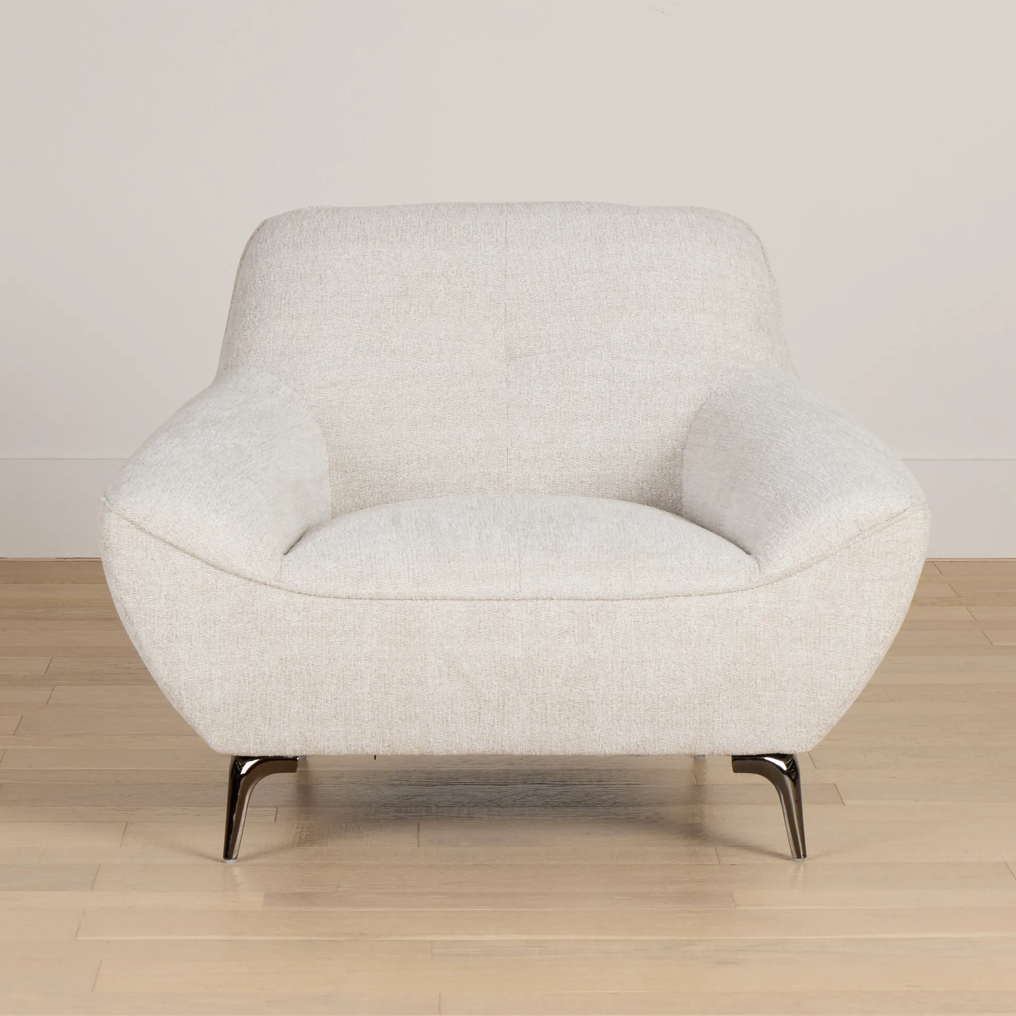 Zoey Light Beige Fabric Chair