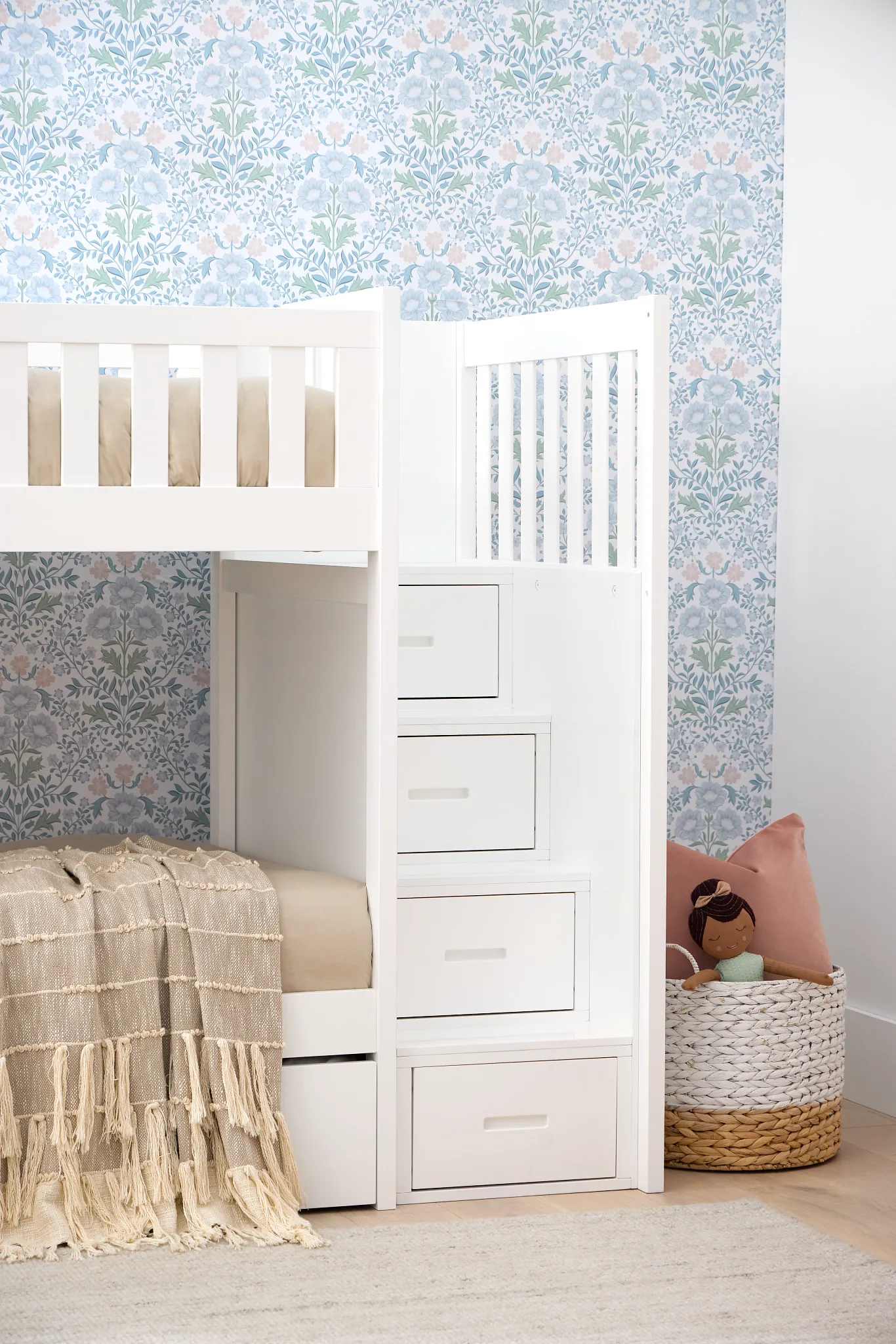 Charleston White Step Storage Bunk Bed