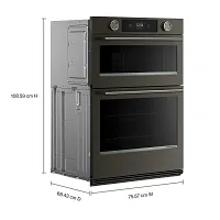 Kitchenaid 730 Series Black Electric Oven And Microwave Combo