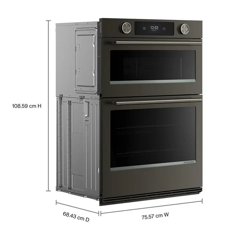 Kitchenaid 730 Series Black Electric Oven And Microwave Combo Kitchenaid 730 Series Black Electric Oven And Microwave Combo