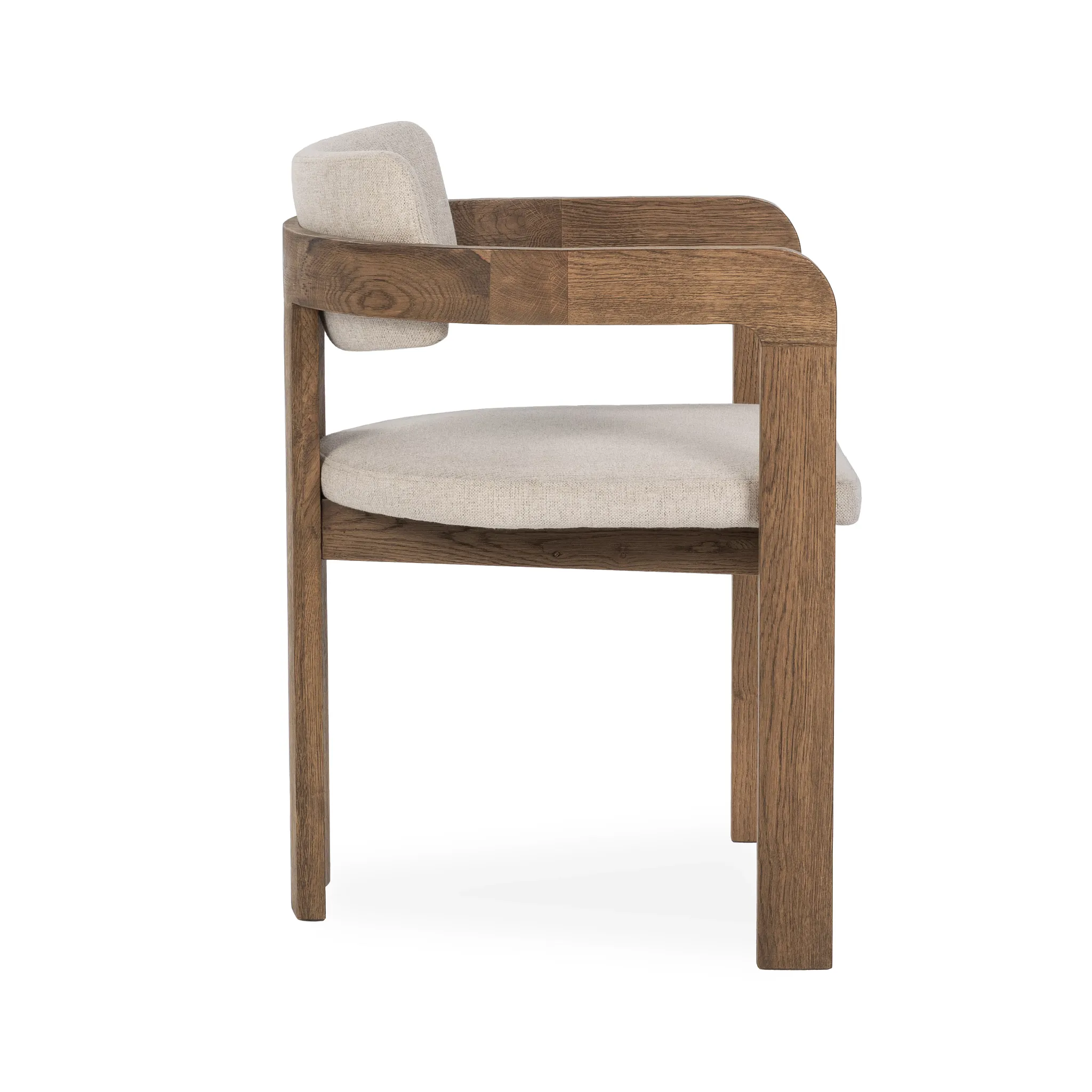 Bella Dark Tone Upholstered Side Chair