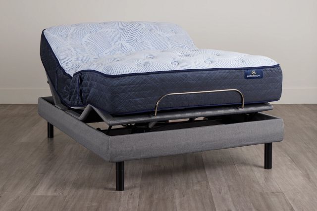 Serta Perfect Sleeper Blue Lagoon Nights Plush Motion Perfect 4 Adjustable Base Set