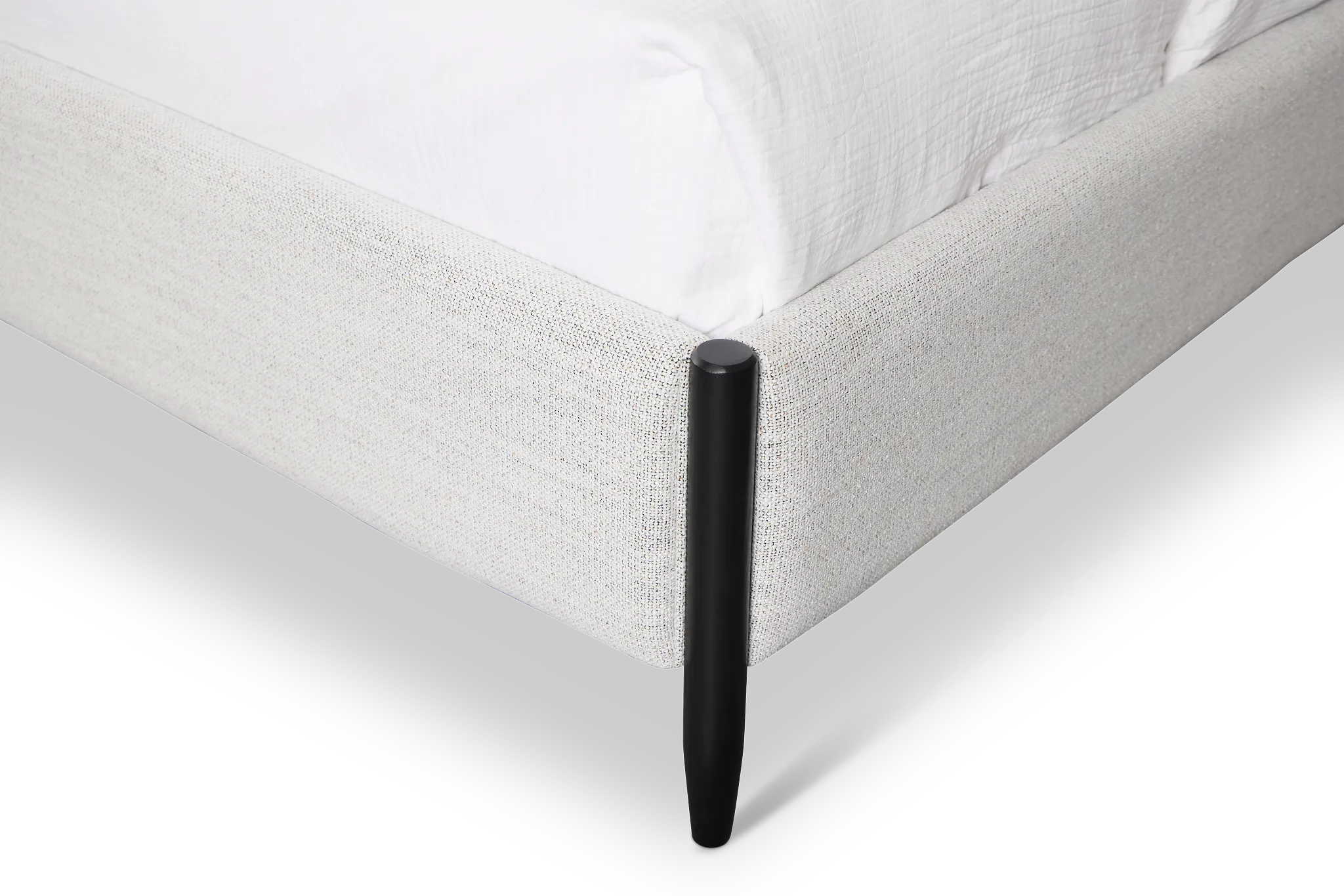 Stockton Black Uph Panel Bed