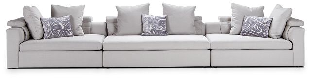 Merrick Gray Fabric Large Sofa (1)