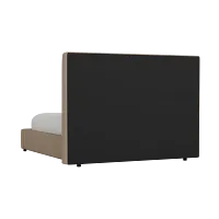 Grayton Merino Brown 54" Upholstered Platform Bed