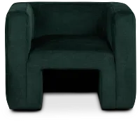 Lizzie Green Velvet Accent Chair