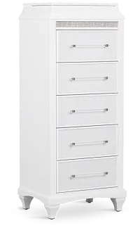 Milan White Lingerie Chest