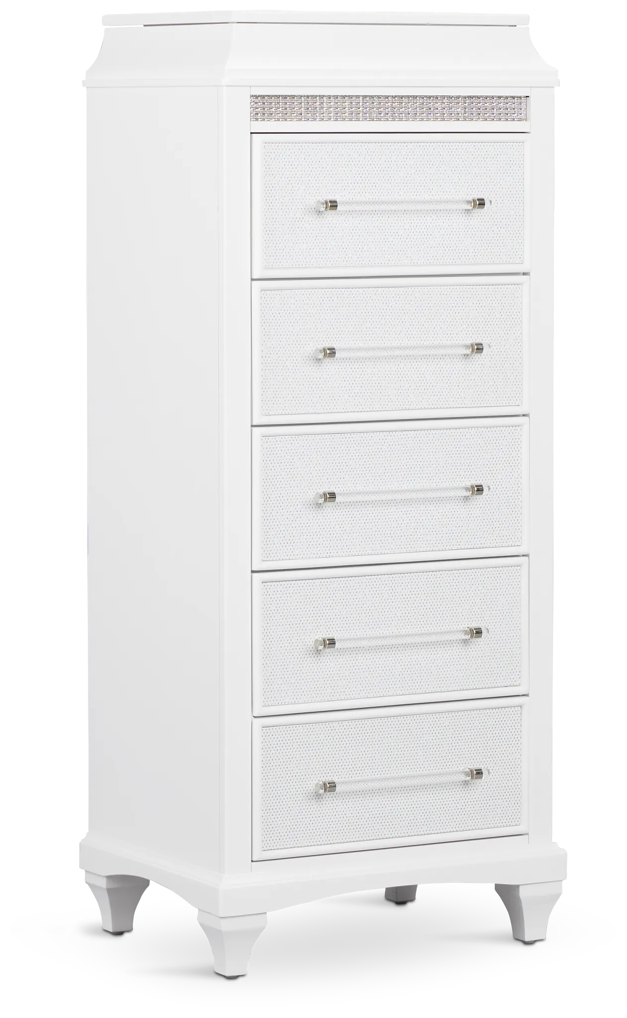 Milan White Lingerie Chest