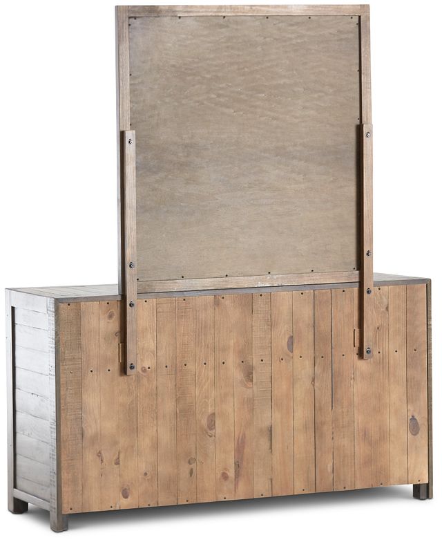 Seattle Gray Wood Dresser & Mirror