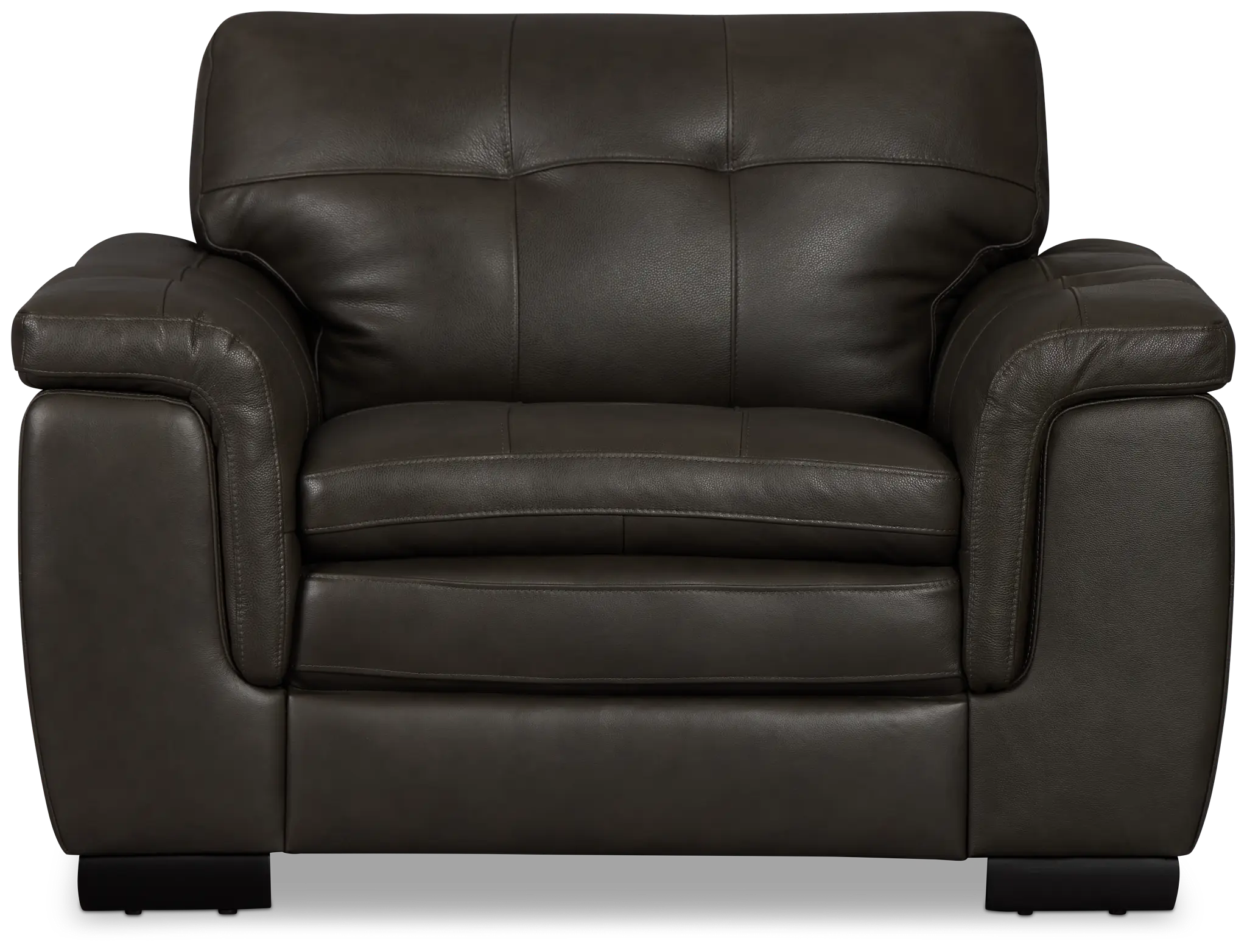 Braden Dark Gray Leather Chair Braden Dark Gray Leather Chair
