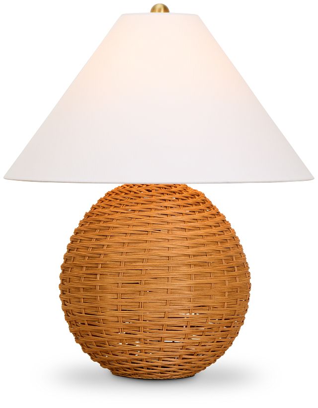 Shona Brown Woven Table Lamp