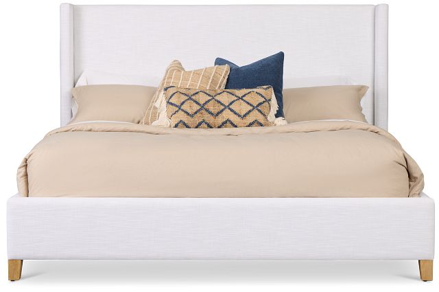 Nantucket White Uph Panel Bed