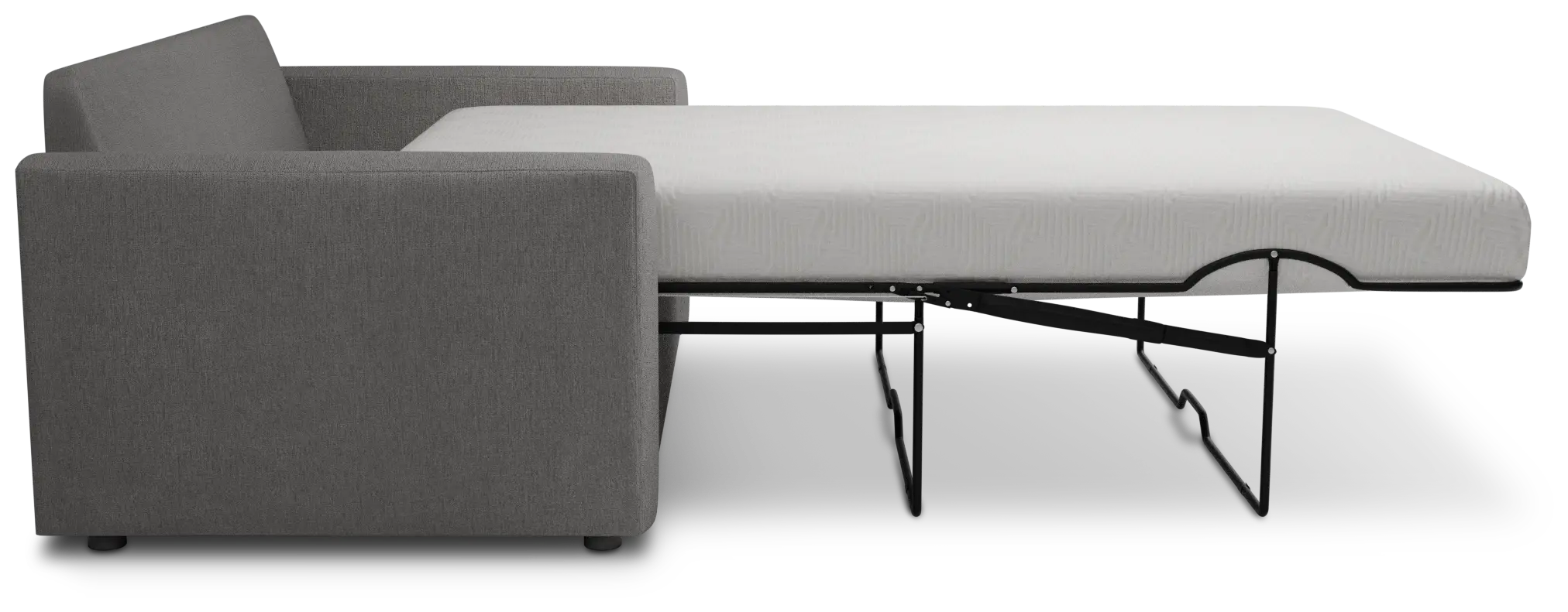 Siesta Peyton Gray Fabric Memory Foam Sleeper Siesta Peyton Gray Fabric Memory Foam Sleeper