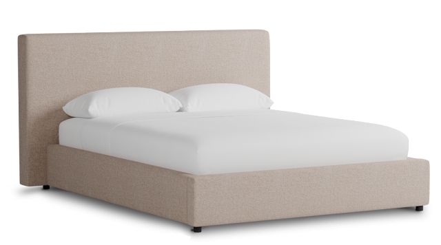Grayton Elite Light Taupe 44" Upholstered Platform Bed