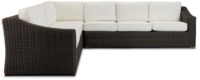 Canyon Gray White Large Two-arm Sectional (2)