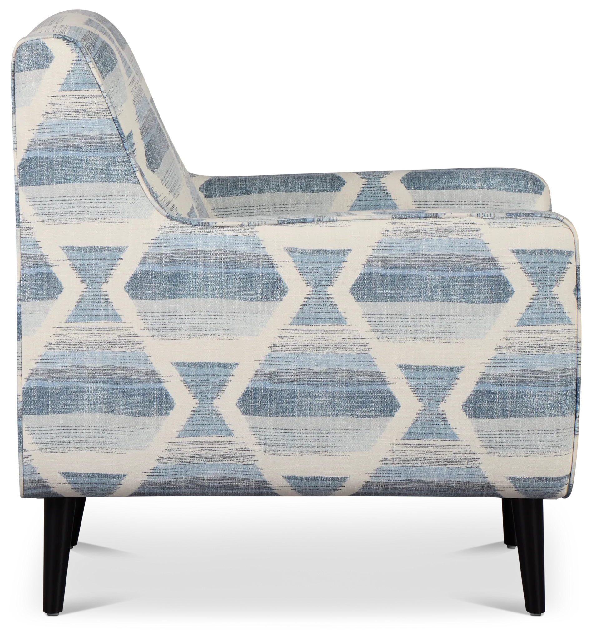 Everly Blue Fabric Accent Chair