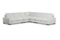 Edgewater Revenue White Large Two-arm Sectional