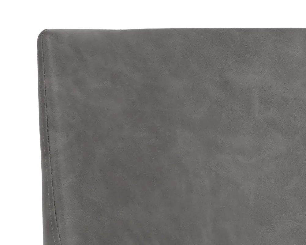 Liana Dark Gray Upholstered Arm Chair