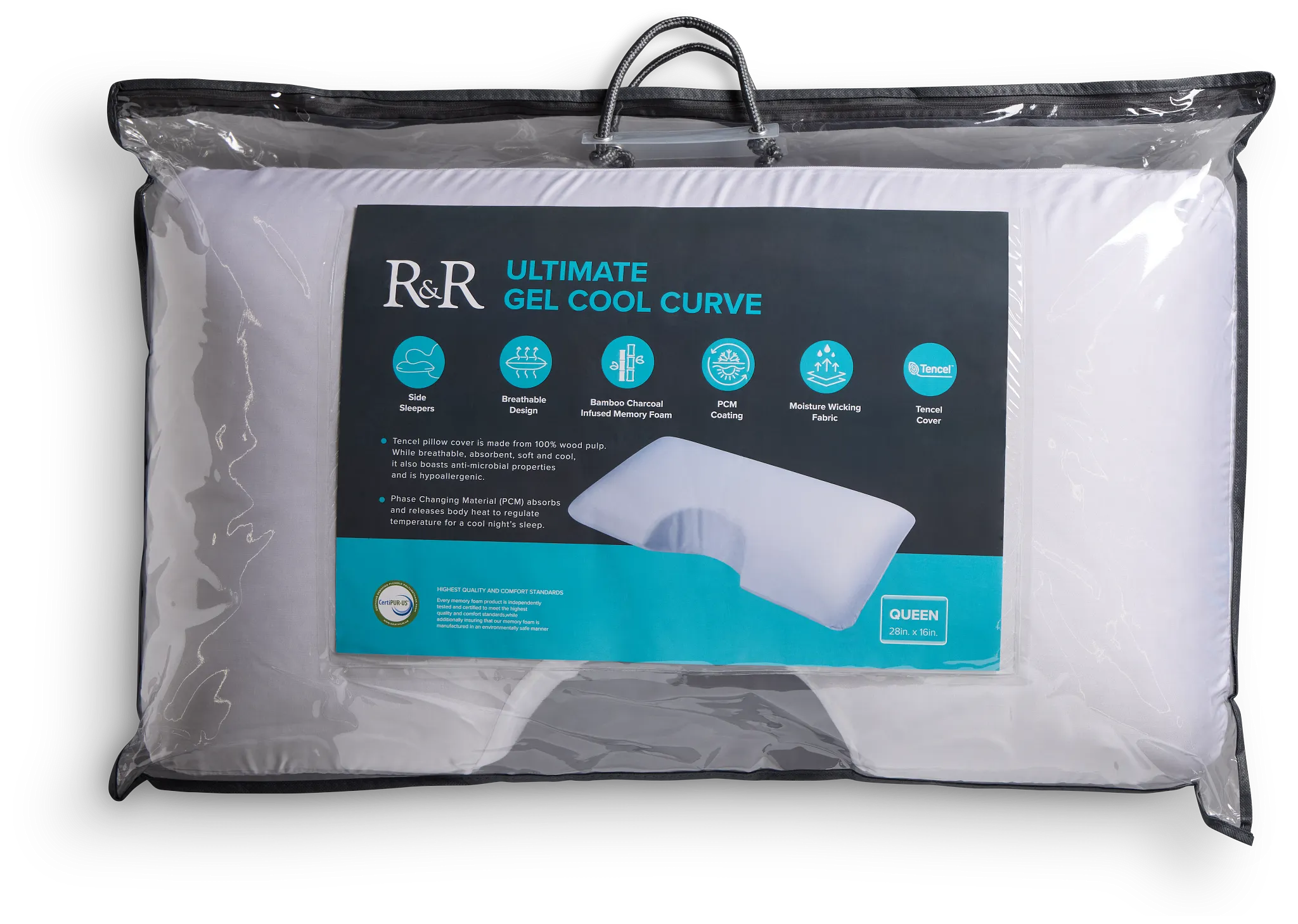 Rest & Renew Ultra Gel Curve Side Sleeper Pillow