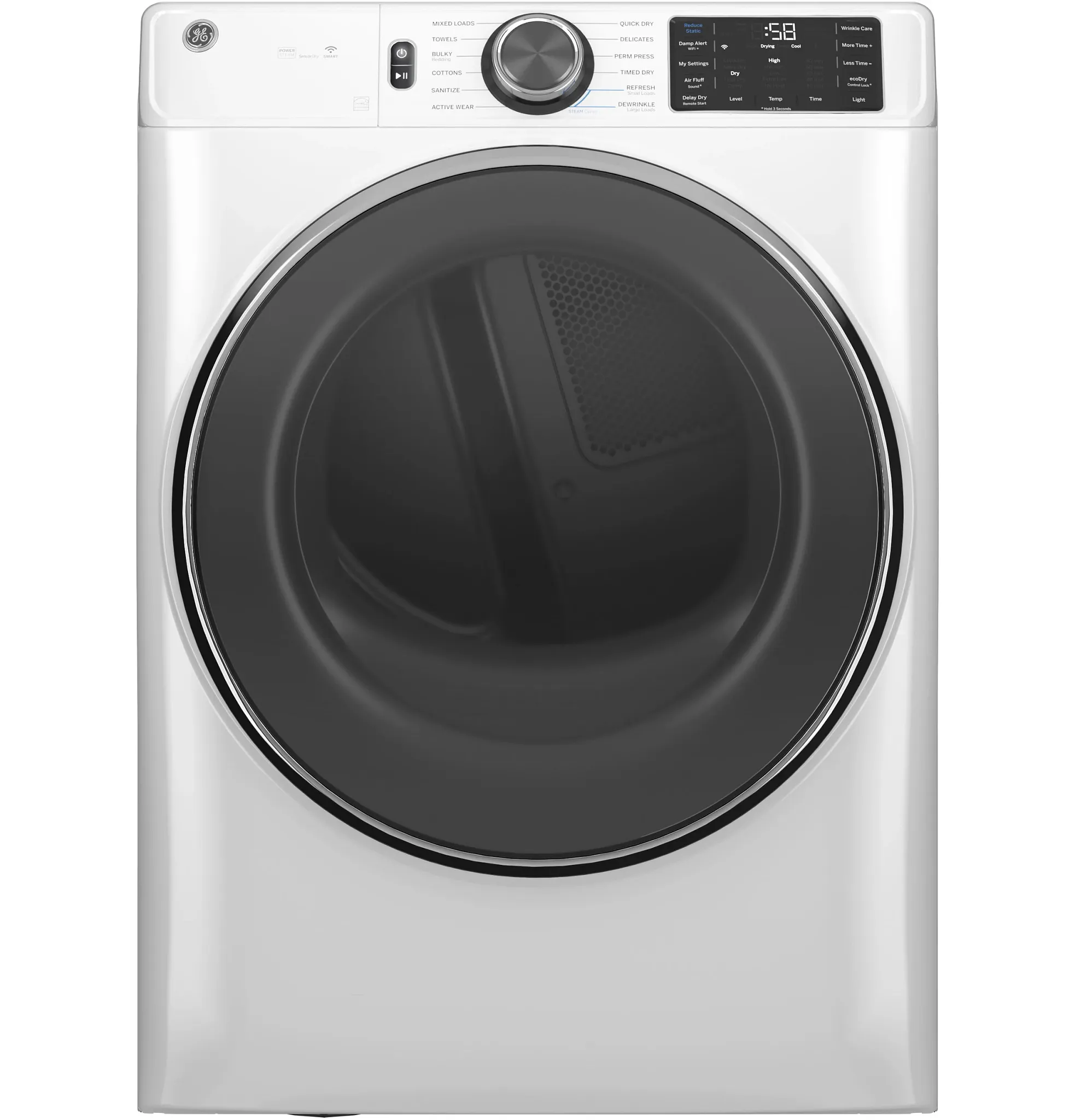 Ge 65 Series White Front Load Electric Dryer
