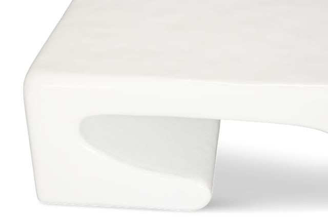 Layla White Rectangular Coffee Table