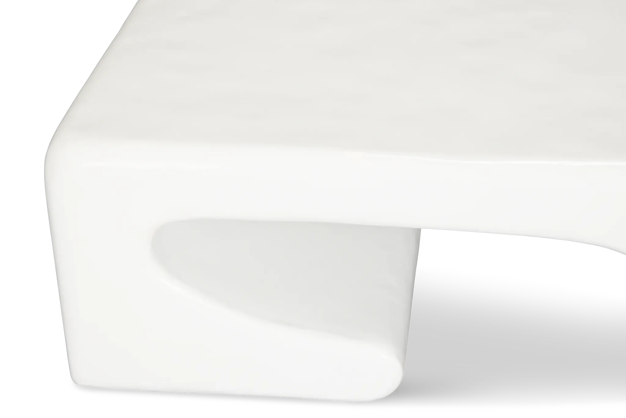 Layla White Rectangular Coffee Table