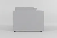Destin Delray Light Gray Fabric 2-piece Modular Sofa