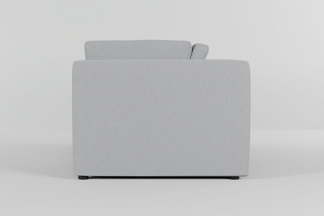 Destin Delray Light Gray Fabric 2-piece Modular Sofa
