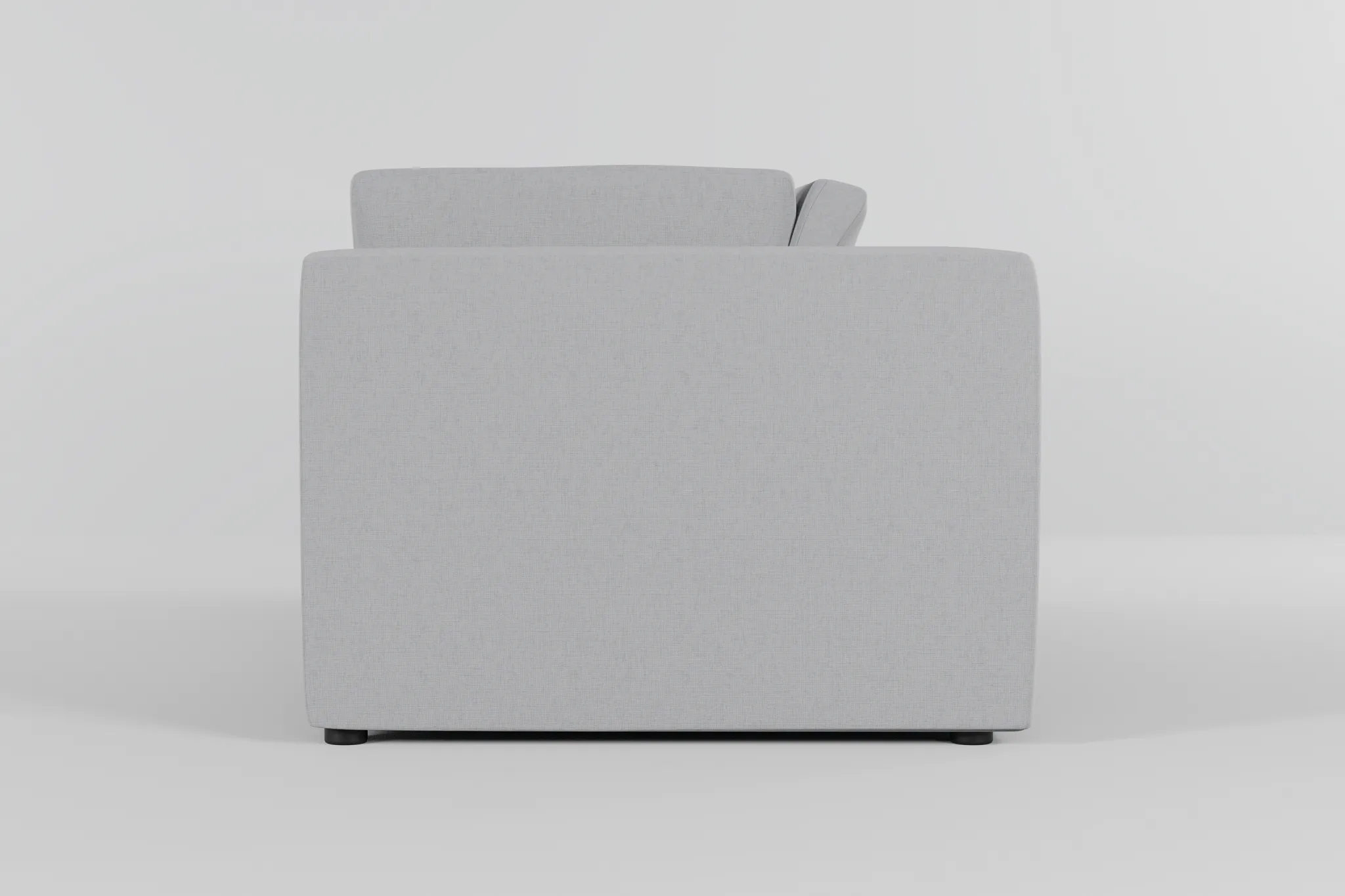 Destin Delray Light Gray Fabric 2-piece Modular Sofa