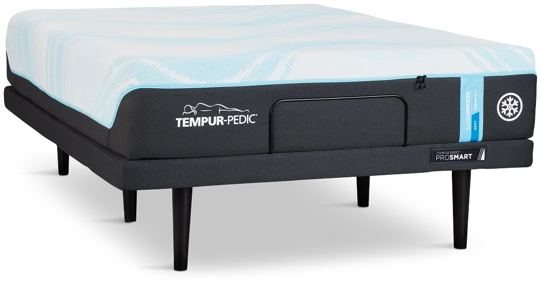 Tempur-pedic Tempur-luxebreeze Soft Ergo Prosmart Adjustable Mattress Set