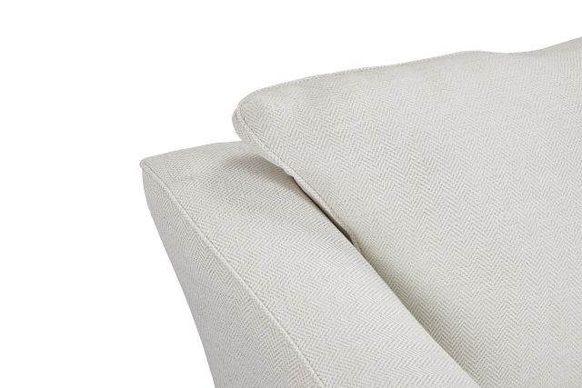 Avery White Fabric Sofa