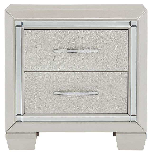 Platinum Silver Nightstand