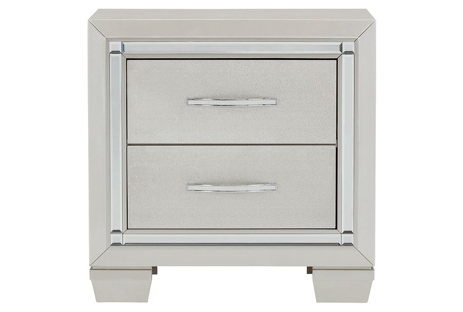 Platinum Silver Nightstand Bedroom Nightstands City Furniture