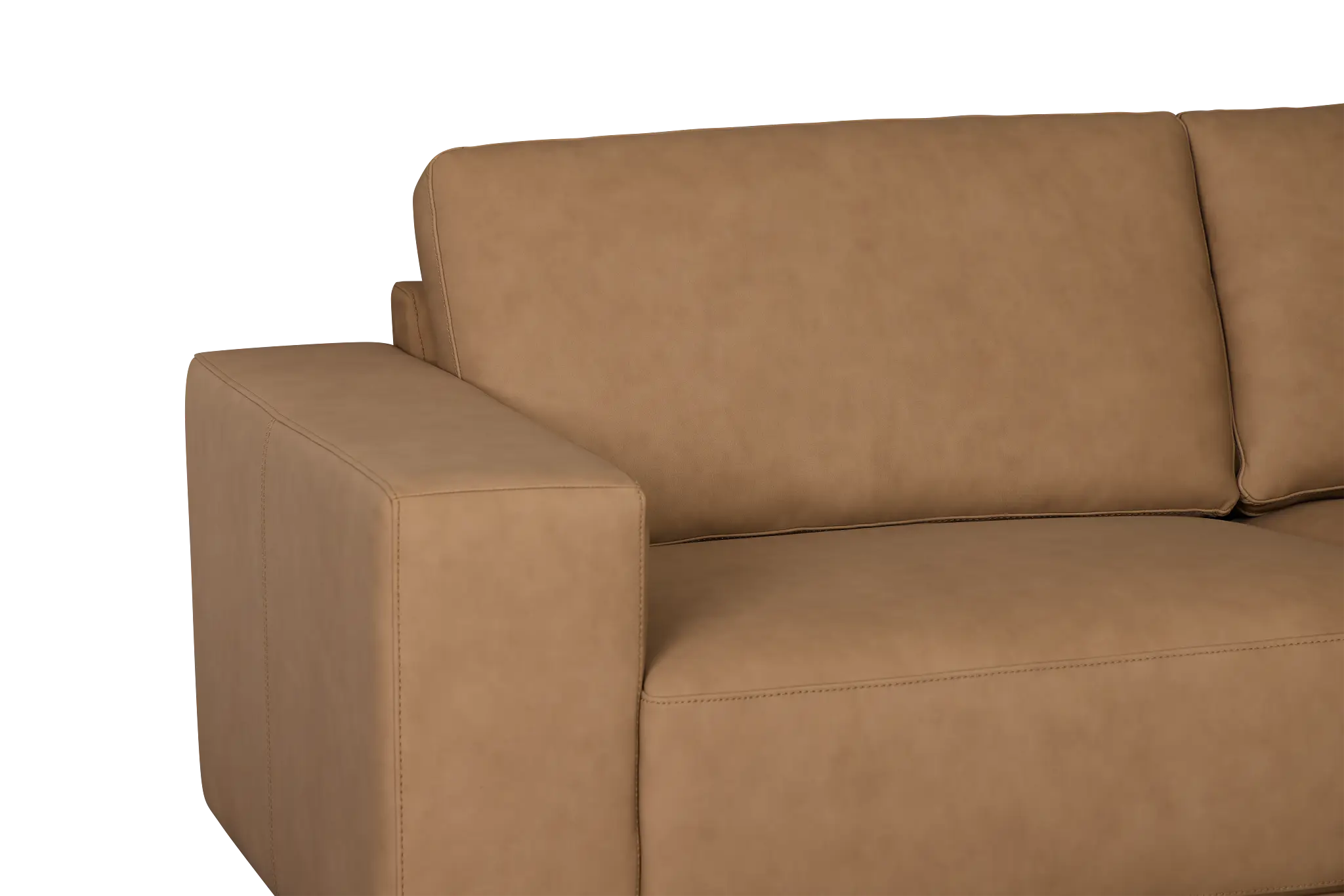 Kellan Light Brown Leather Large Right Chaise Sectional Kellan Light Brown Leather Large Right Chaise Sectional