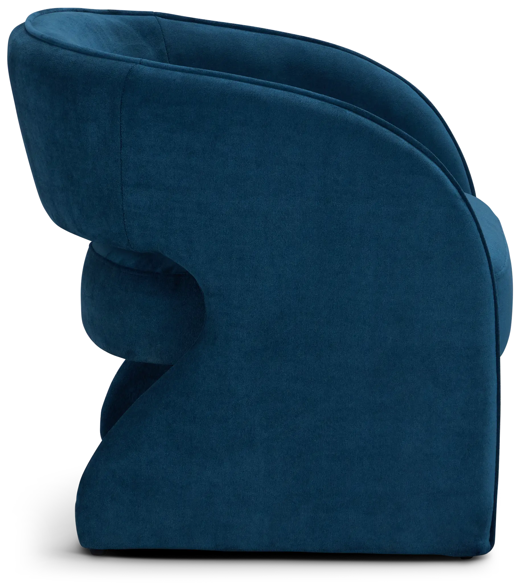Noel Dark Blue Velvet Accent Chair Noel Dark Blue Velvet Accent Chair