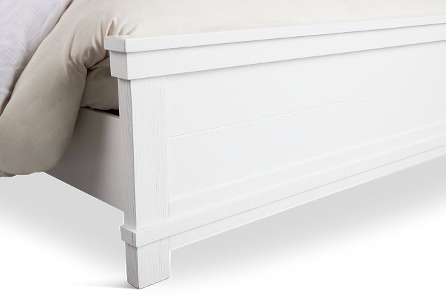 Anton White Panel Bed