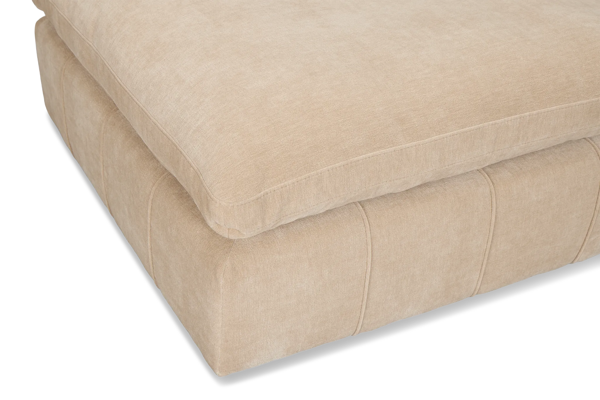 Cruz Light Beige Fabric 8-piece Pit Sectional