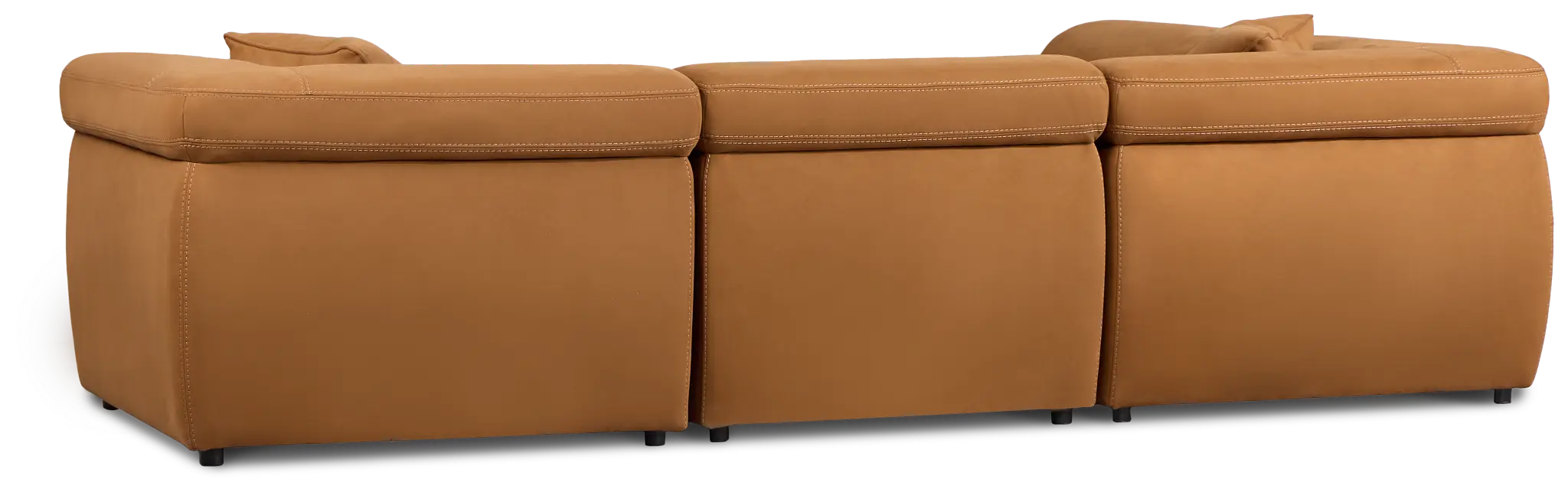 Aria Medium Brown Micro 4-piece Modular Sectional Aria Medium Brown Micro 4-piece Modular Sectional