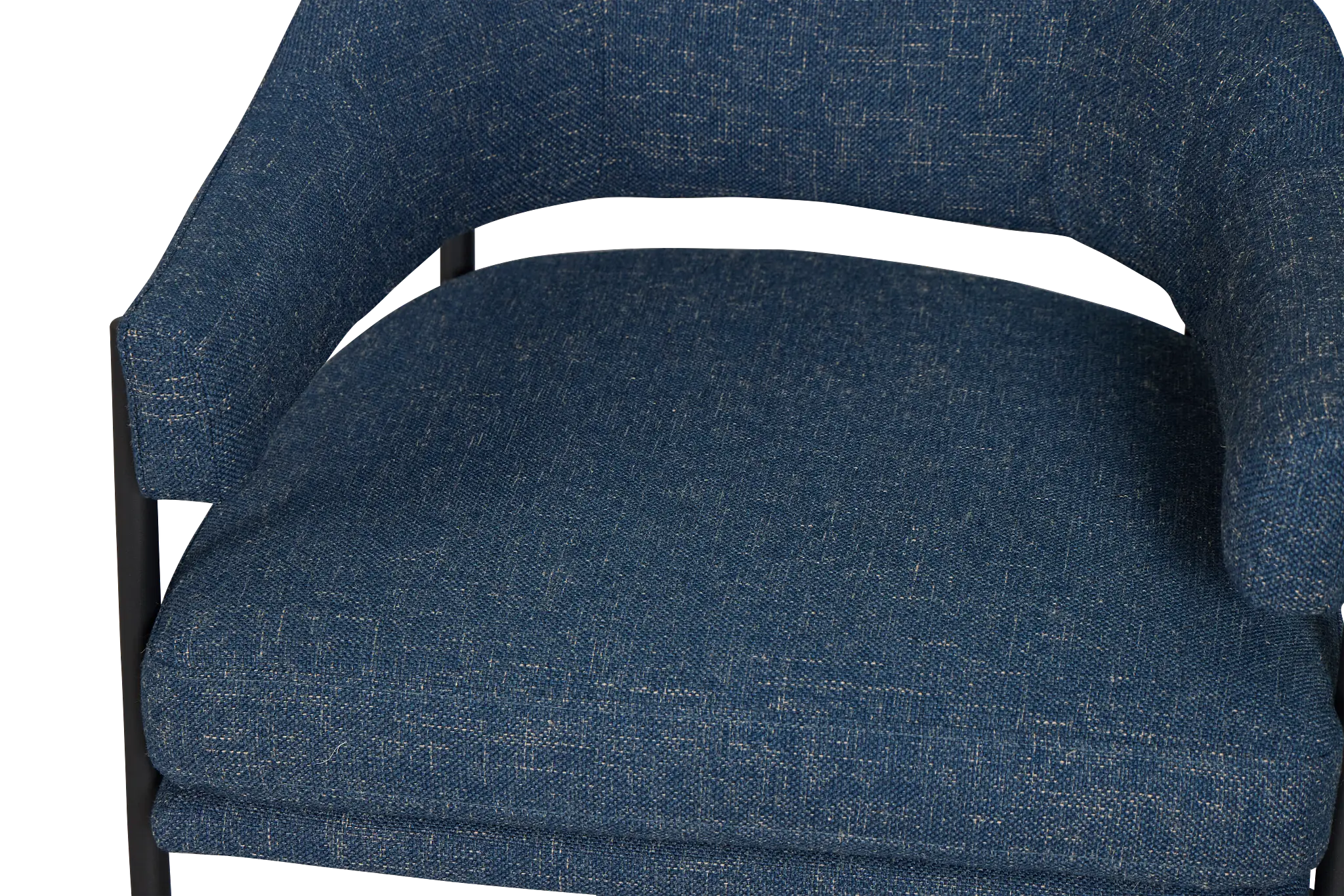Oliver Dark Blue Fabric Accent Chair Oliver Dark Blue Fabric Accent Chair
