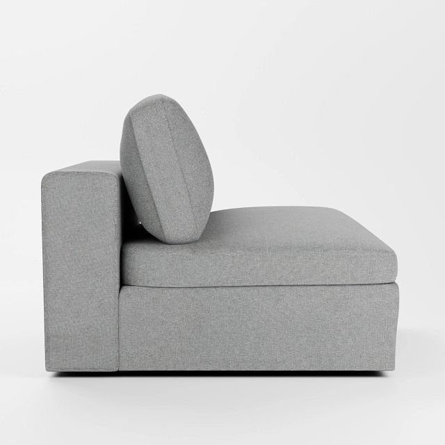 Destin Suave Gray Fabric Swivel Chair