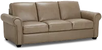 Lincoln Taupe Lthr/vinyl Sofa
