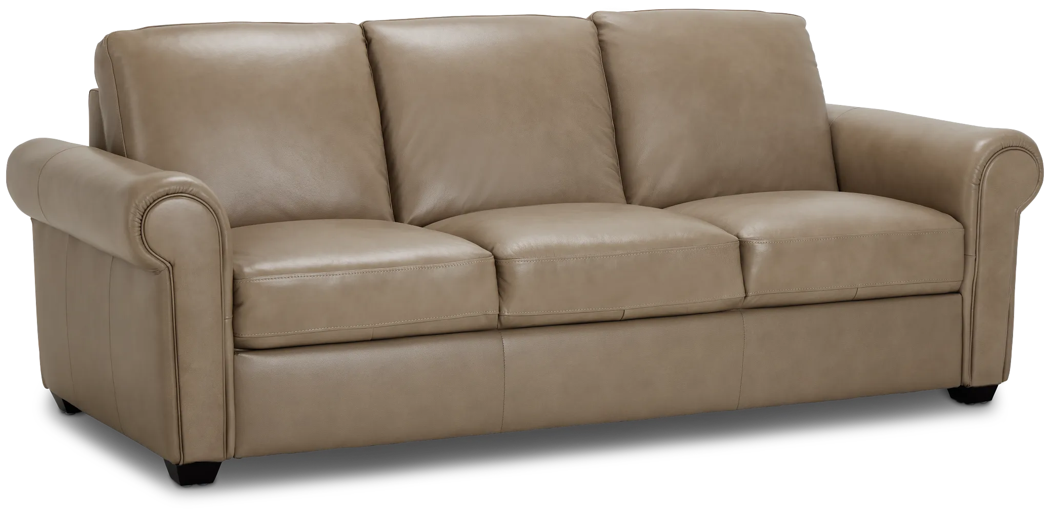 Lincoln Taupe Lthr/vinyl Sofa