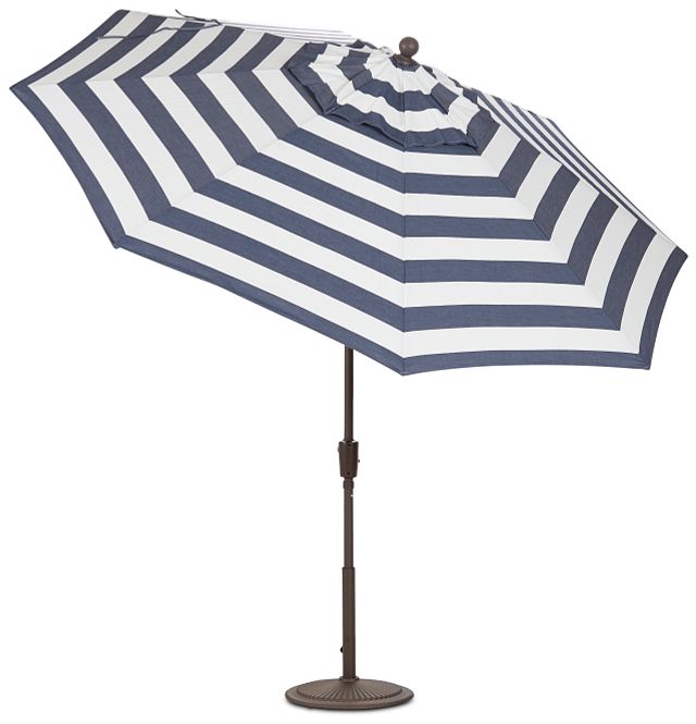 Maui Dark Blue Stripe Umbrella Set (4)