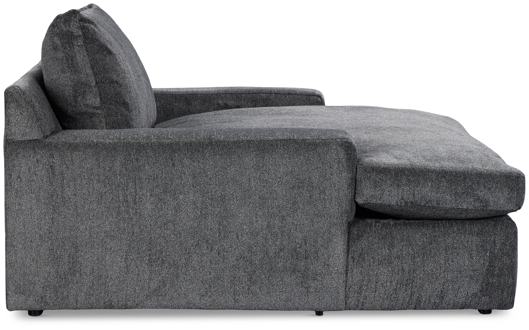 Stella Dark Gray Fabric Chaise