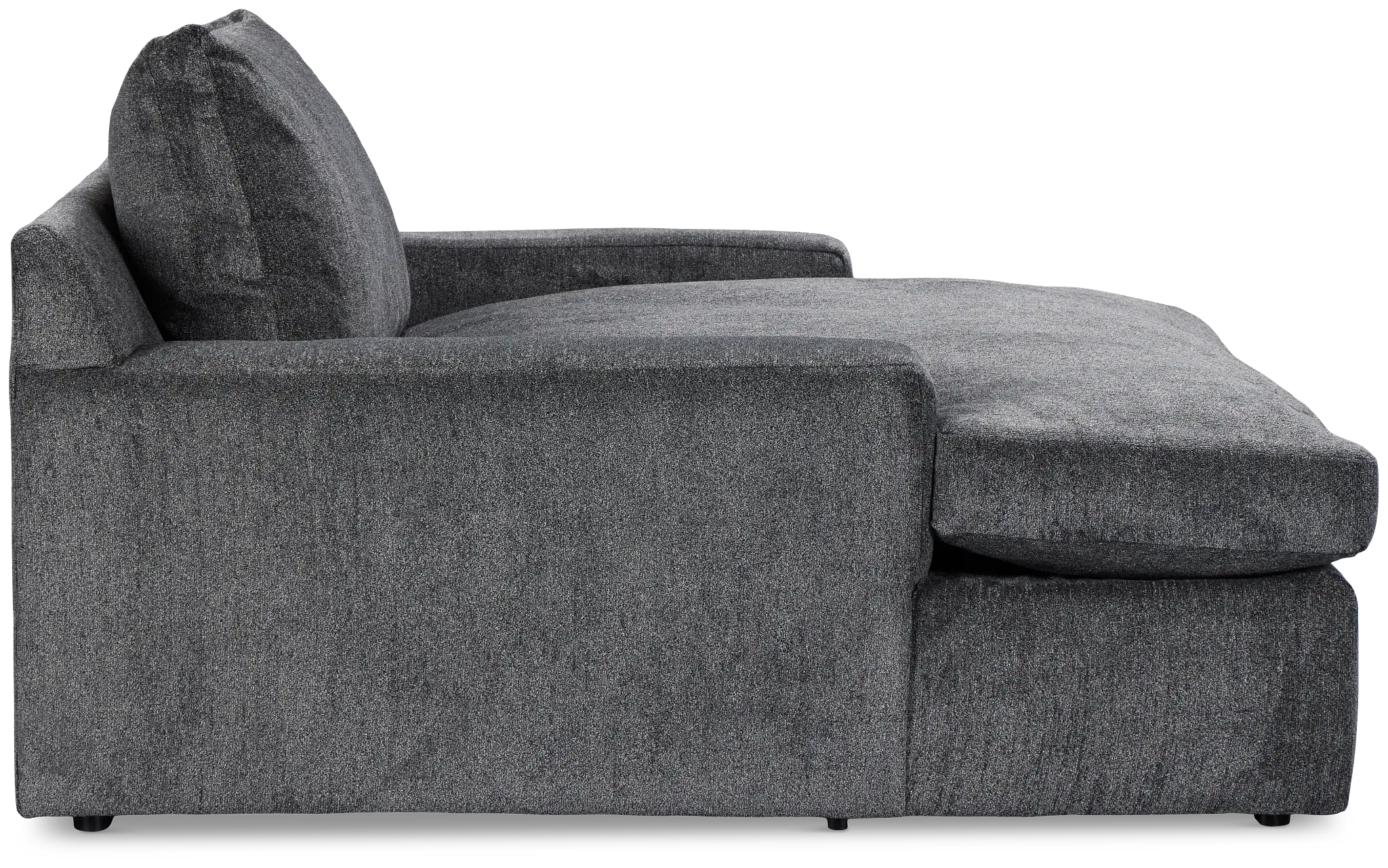 Stella Dark Gray Fabric Chaise Stella Dark Gray Fabric Chaise