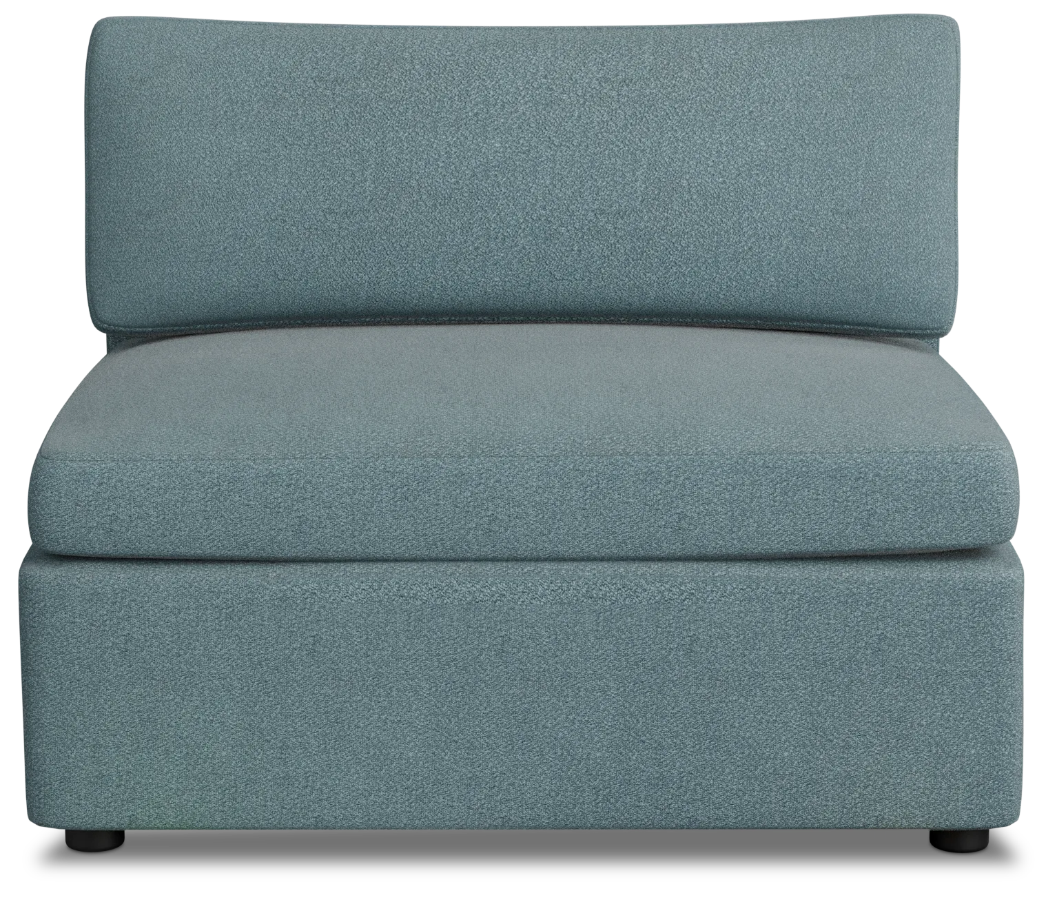 Destin Sutton Blue Fabric Armless Chair