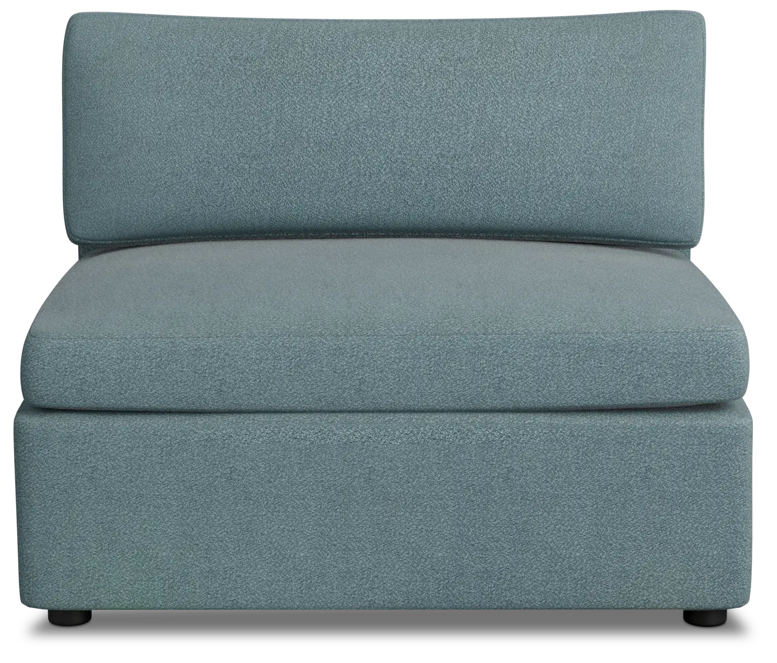 Destin Sutton Blue Fabric Armless Chair Destin Sutton Blue Fabric Armless Chair