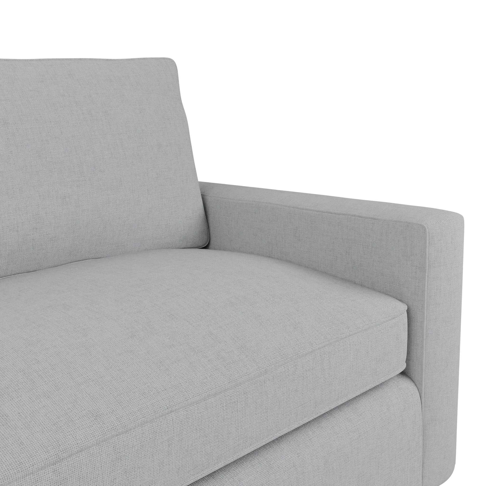 Siesta Delray Light Gray Fabric Memory Foam Sleeper