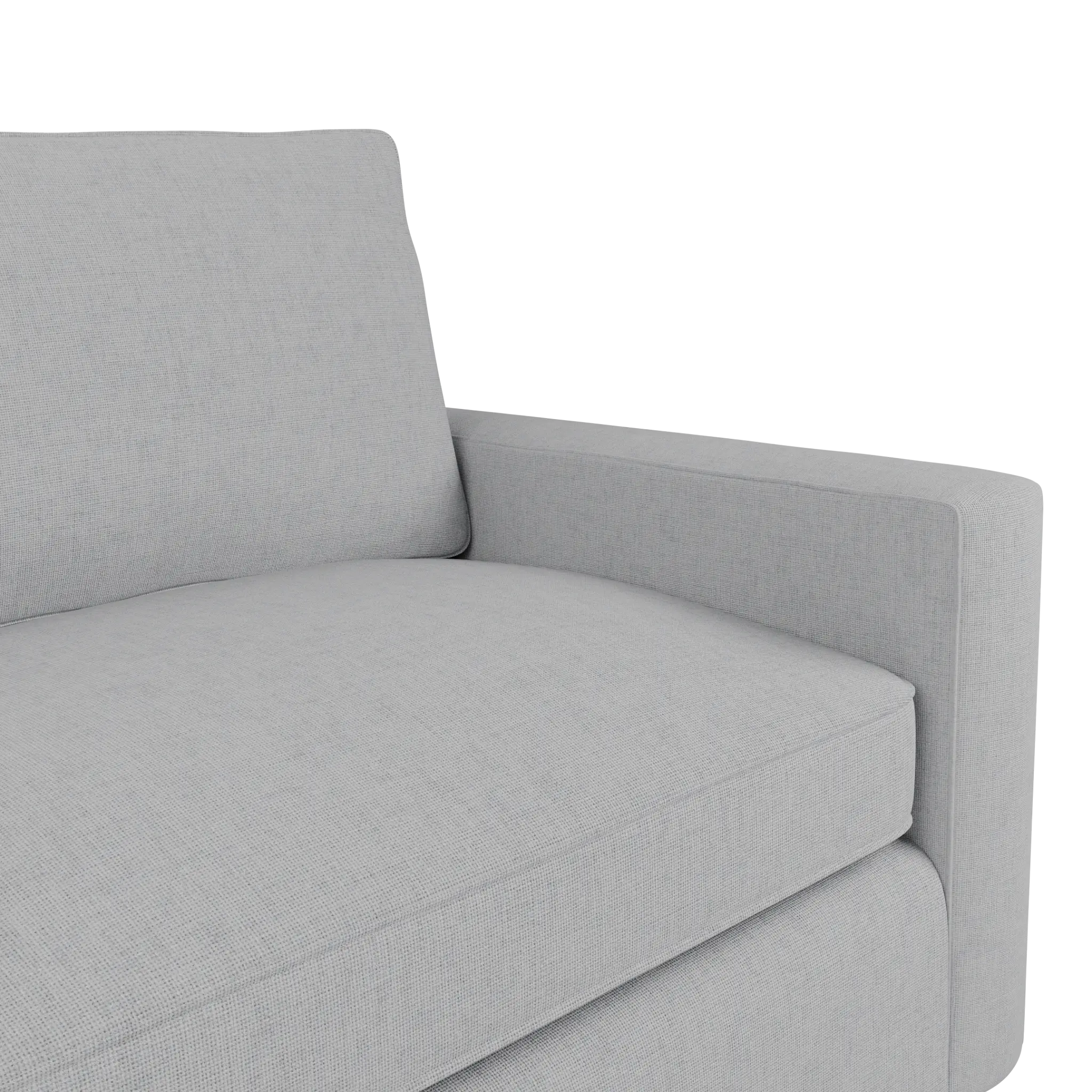 Siesta Delray Light Gray Fabric Memory Foam Sleeper Siesta Delray Light Gray Fabric Memory Foam Sleeper