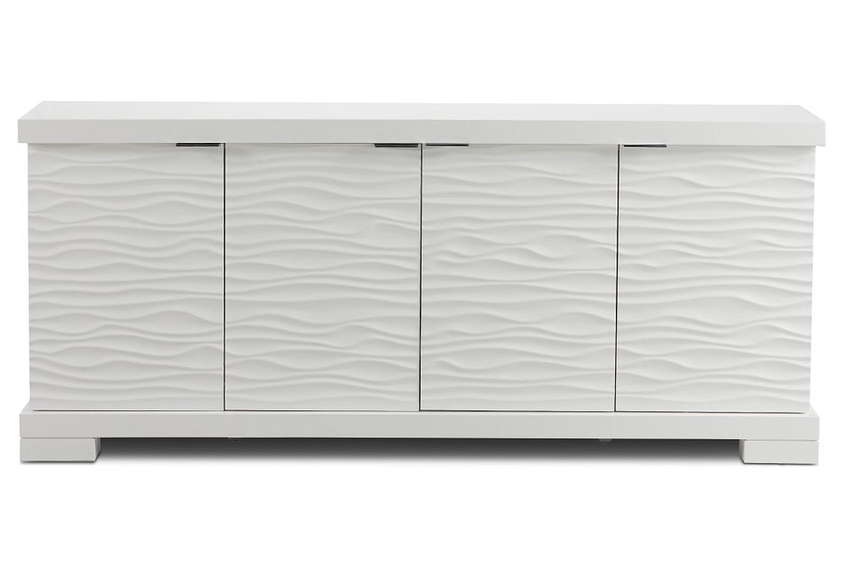 Ocean Drive White Wood Buffet Dining Room China Cabinets